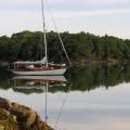 Sailing Vessel Owl Anchored at Private Island